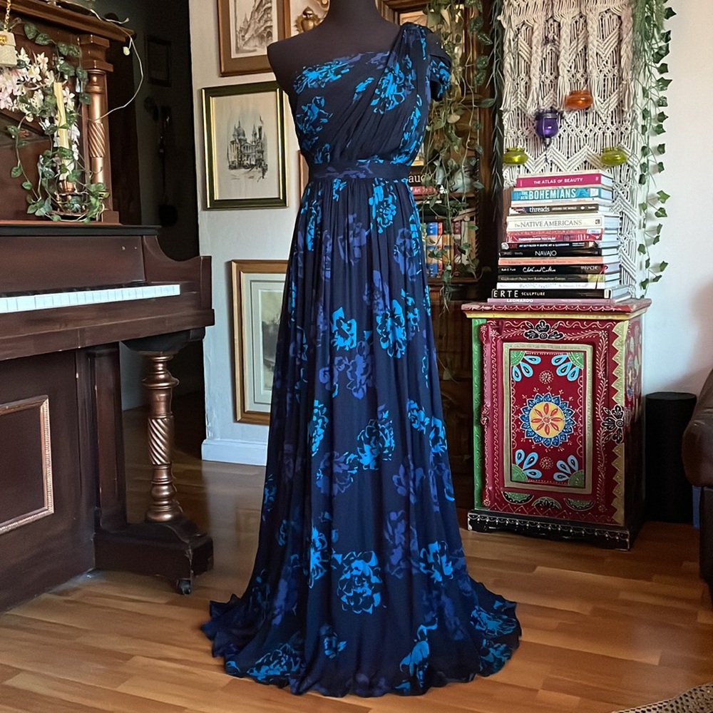J Crew Cara silk evening gown